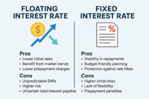 difference between floating and fixed interest rate
